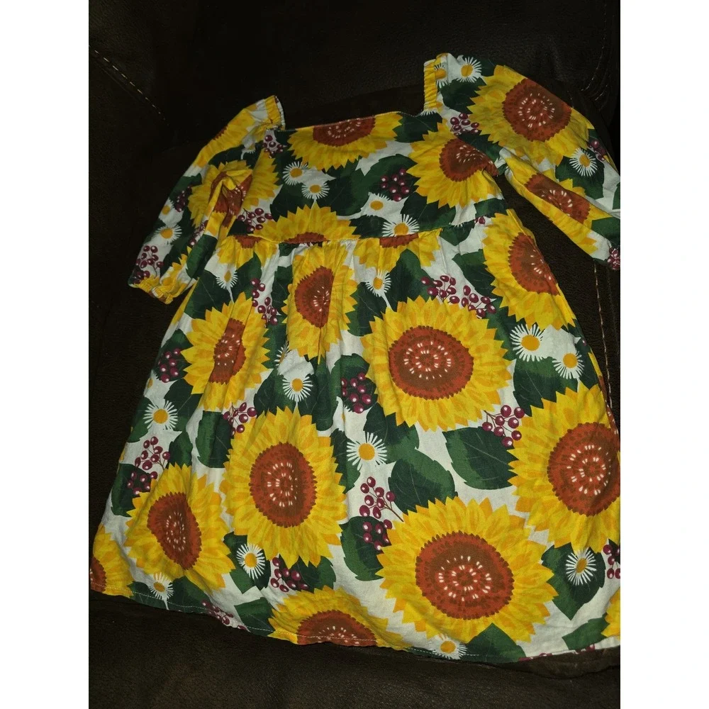 Gymboree country charm sunflower dress size 5t